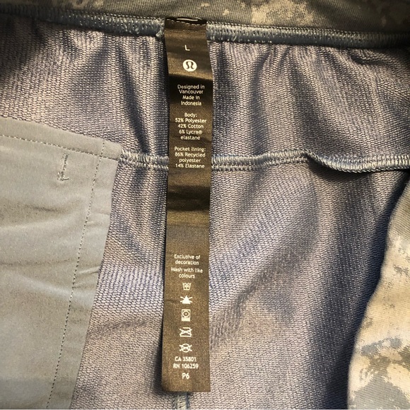 Lululemon Men City Sweat Jogger French Terry Spectral Chambray River Blue Sz L - Picture 13 of 13